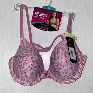 NEW MAIDENFORM Bra T-Shirt No Show one fabulous fit. 38B